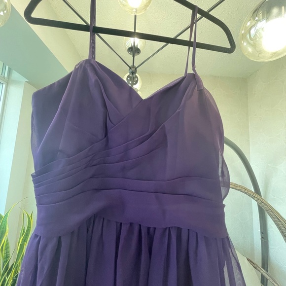 New Purple Dress Gown with straps perfect for weddings or parties! - Picture 3 of 7